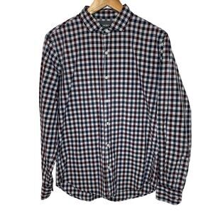 Bonobos Plaid Button Up M Mens Slim Fit Long Sleeve Collared Cotton Casual